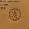 Tool for leather craft. Stamp Steampunk 4. Size 16 mm