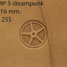Tool for leather craft. Stamp Steampunk 5. Size 16 mm