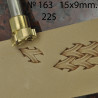 Tool for leather craft. Stamp 163. Size 9х15 mm