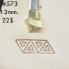 Tool for leather craft. Stamp 573. Size 12 mm