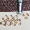 Tool for leather craft. Stamp 101. Stainless steel. Size 10x10 mm