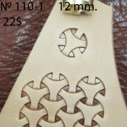 Tool for leather craft. Stamp 110-1. Size 12 mm