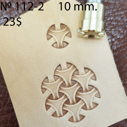 Tool for leather craft. Stamp 112-2. Size 10mm