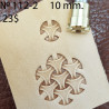Tool for leather craft. Stamp 112-2. Size 10mm