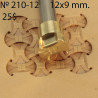 Tools for leather crafts. Stamp 210. Size 9x12 mm