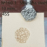 Tool for leather craft. Stamp 160-1. Stainless steel. Size 10 mm