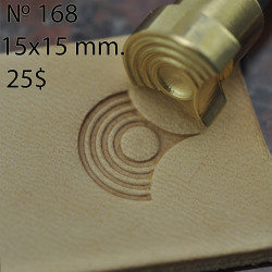 Tool for leather craft. Stamp 168. Size 15x15 mm (design by Gregory Belenky)