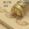 Tool for leather craft. Stamp 178. Size 7x13 mm