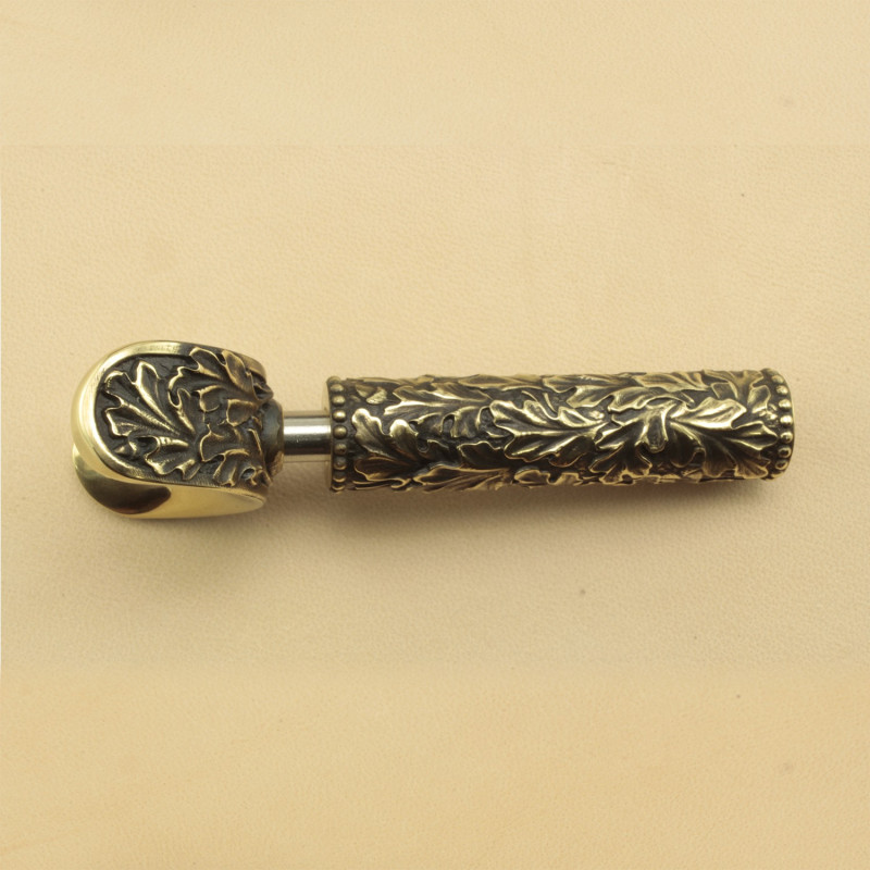Tools for Leather Craft. swivel Knife. old Brass Flower 
