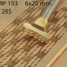 Tool for leather craft. Stamp 192 (Flower center). Size 13 mm