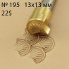 Tool for leather craft. Stamp 195. Size 20x6 mm