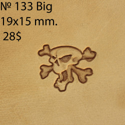Tool for leather craft. Stamp 133 big. Size 16x20 mm