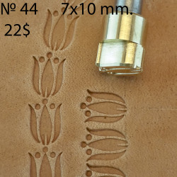 Tool for leather craft. Stamp 44. Size 7x10 mm