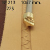 Tool for leather craft. Stamp 213. Size 10x7 mm