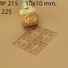 Tool for leather craft. Stamp 215. Size 10x10 mm