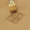 Tool for leather craft. Stamp 215. Size 10x10 mm