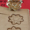 Tool for leather craft. Stamp 50. Size 15x15 mm