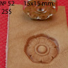 Tool for leather craft. Stamp 52. Size 15x15 mm