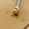 Tool for leather craft. Stamp 13. Size 10x10 mm