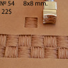 Tool for leather craft. Stamp 54. Size 8x8 mm