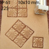 Tool for leather craft. Stamp 61. Size 10x10 mm