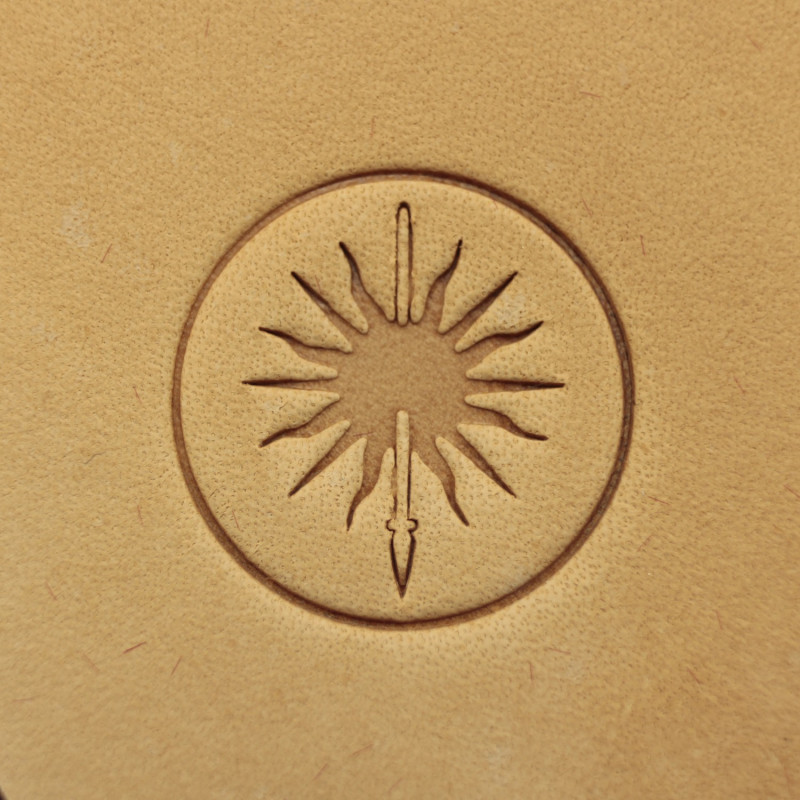 Tools for leather crafts. Game of thrones leather stamp. House Martell logo. Size 21x21 mm