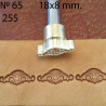 Tool for leather craft. Stamp 65. Size 8x18 mm