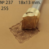 Tool for leather craft. Stamp 237. Size 13x18 mm