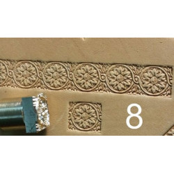 Tool for leather craft. Stamp 8. Size 10x12 mm