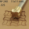 Tool for leather craft. Stamp 240. Size 11x11 mm