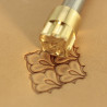 Tool for leather craft. Stamp 241. Size 11x11 mm