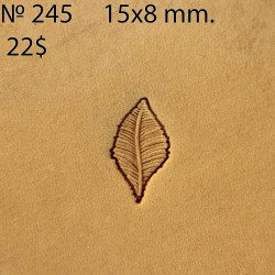 Tool for leather craft. Stamp 245. Size 8x15 mm