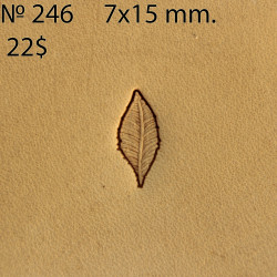Tool for leather craft. Stamp 246. Size 7x15 mm