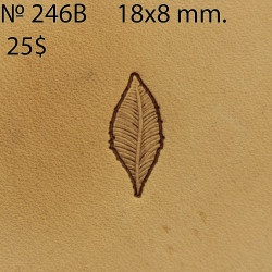 Tool for leather craft. Stamp 246B. Size 8x18 mm