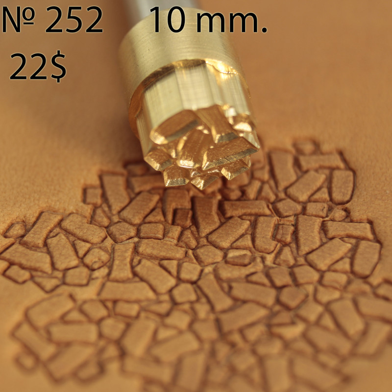 Tool for leather craft. Stamp 252. Size 10 mm