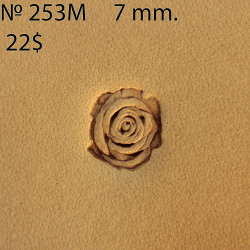Tool for leather craft. Stamp 253m. Size 7 mm
