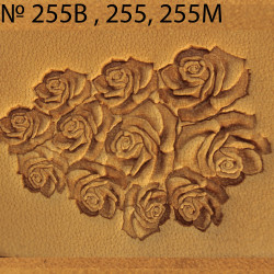 Tool for leather craft. Stamp 255B Rose. Size 13 mm