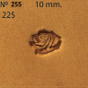 Tool for leather craft. Stamp 255 Rose. Size 10 mm