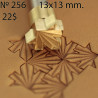 Tool for leather craft. Stamp 256. Size 13x13 mm