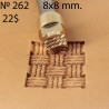 Tool for leather craft. Stamp 262. Size 8x8 mm